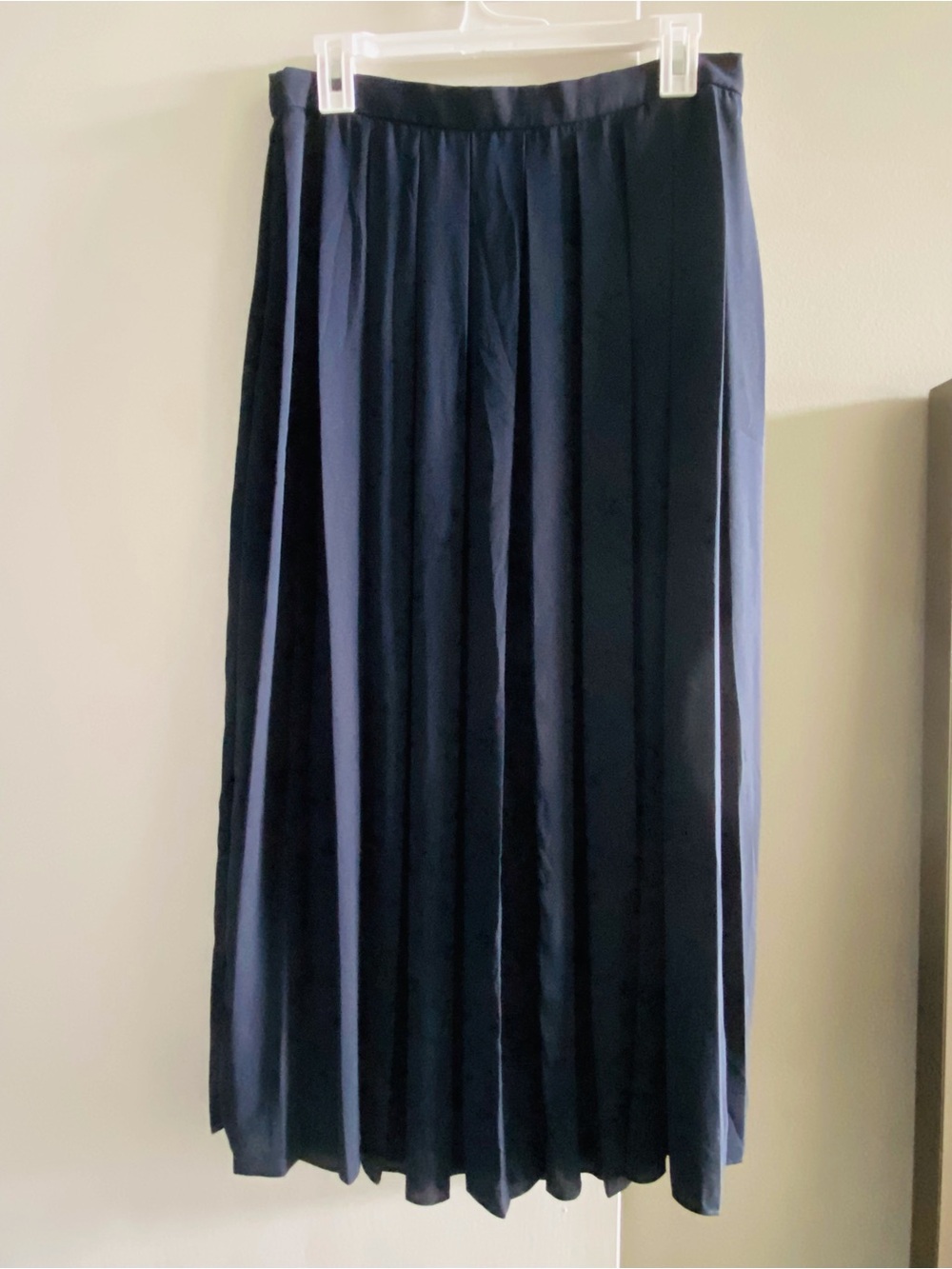 JCrew Pleated Maxi navy Skirt